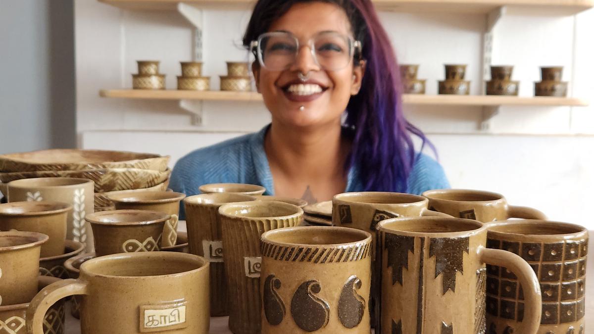 The Kumbhkári Project crafts functional pottery in kolam and textile